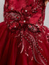 Girls Multi Color Lace Rhinestone Sash Pageant Dress 2-18 - SophiasStyle.com
